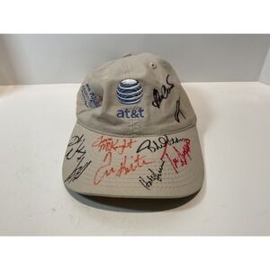 AT&T Regions Charity Classic Autographed Baseball Cap Khaki The Game